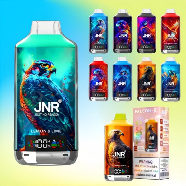 🔥 JNR Falcon-X 18.000 sug 💨 Engangs Vape med Smart-Display