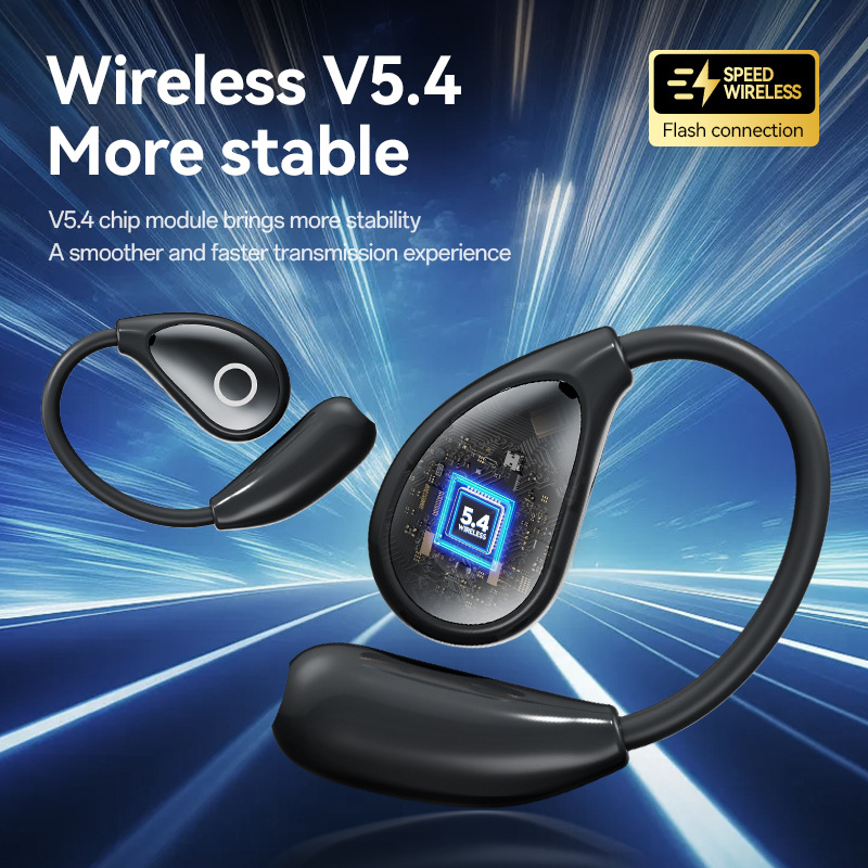 Wireless V5.4 Touch Screen Earbuds – Noise Reduction, HD Audio & Open Comfort Fit