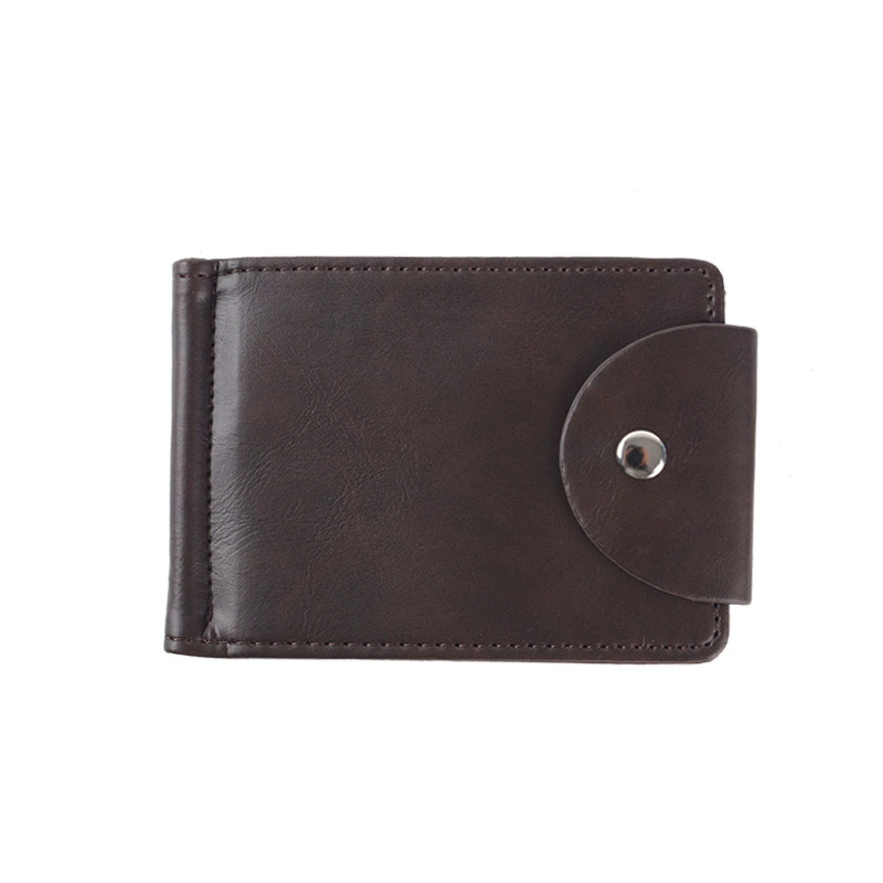 Classic Men's Flip Clasp Leather Wallet  Slim Secure Design