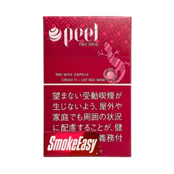 Peel Red Wine Capsule Cigarette, 9mg Tar, Australian Local Stock