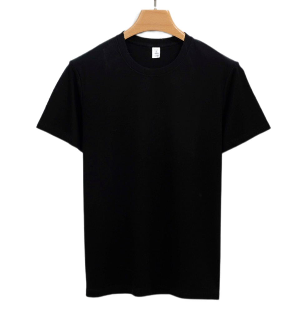 Men’s 160s Long-Staple Cotton T-Shirt – Wrinkle-Resistant Crew Neck, Oeko-Tex Certified