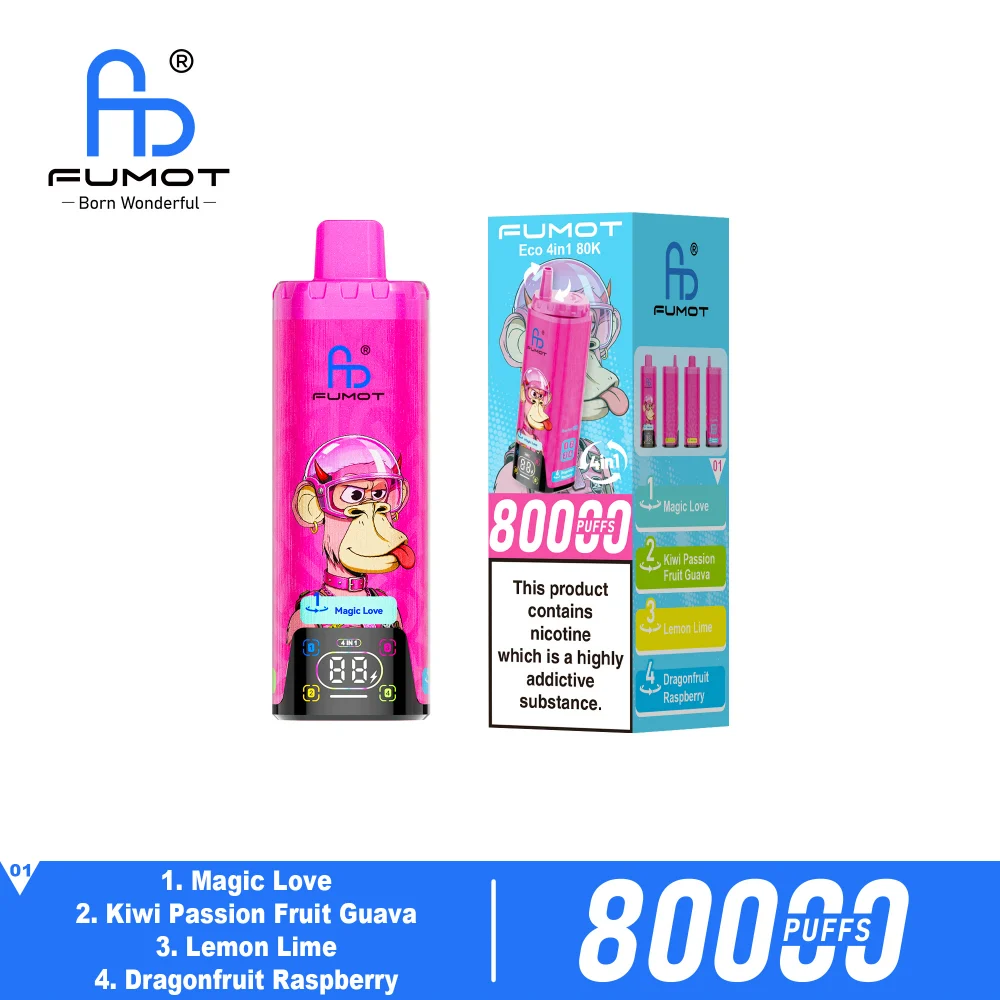 🔥 Fumot Eco 4-in-1 80K Puffs 💨Four Flavours. One Device Disposable Vape