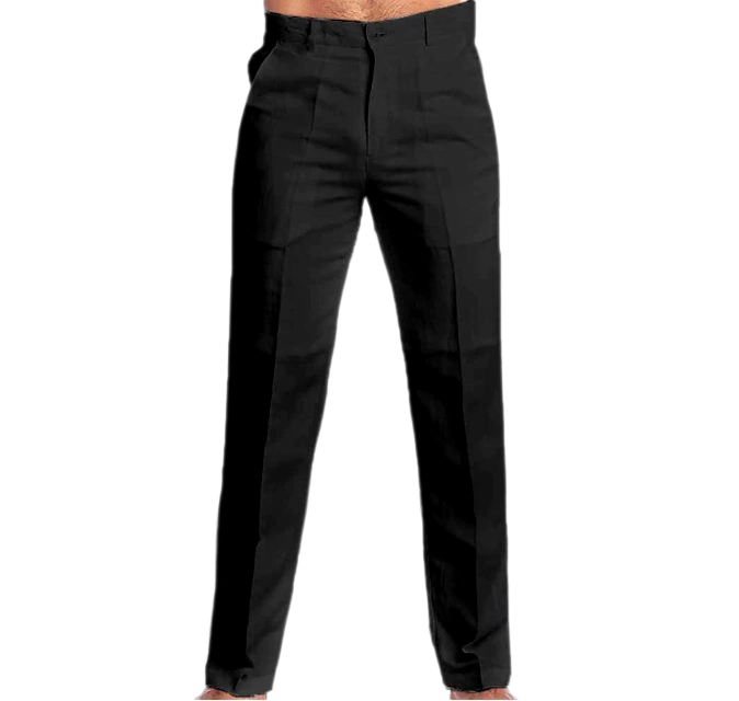 Men's 55% Cotton Straight Leg Casual Pants Outdoor