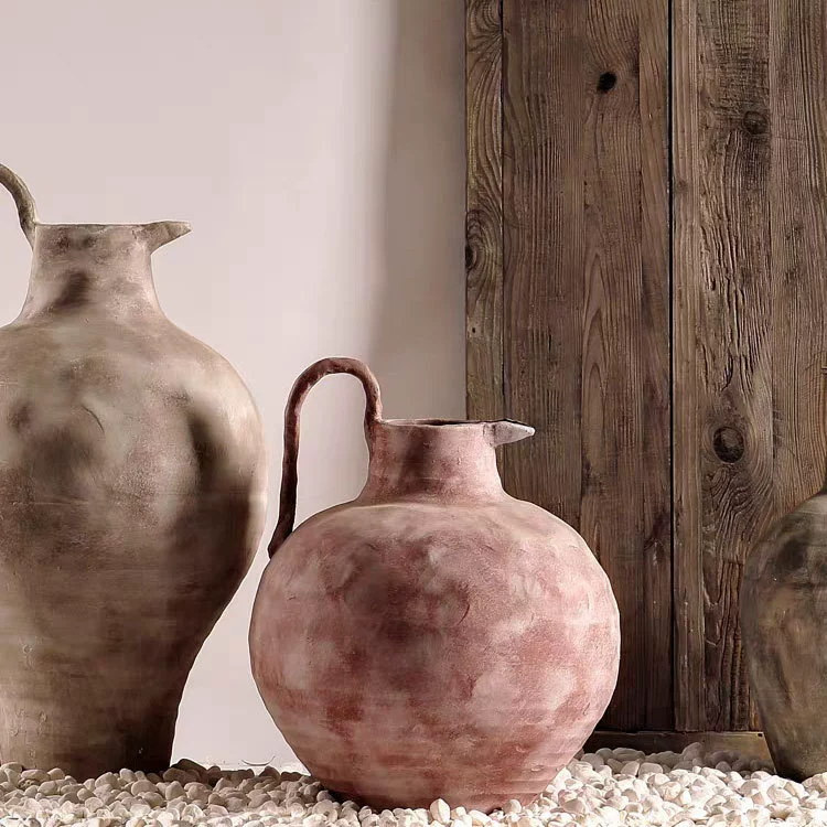 Morandi Glazed Ceramic Vase 8''H | ASTM C242 & RAL 7030 Certified