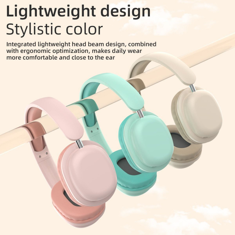 ZW-056 Foldable Leather Headphones – 1360mAh, Lightweight & Rotatable
