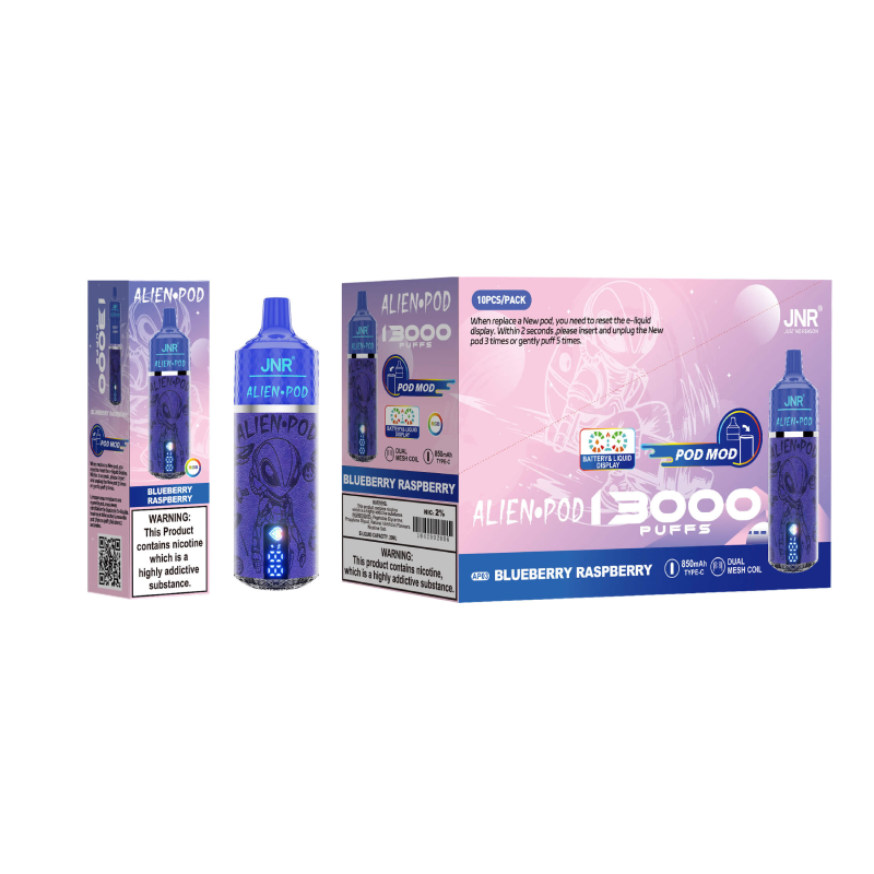 JNR Alien Pod 13000 Züge Einweg-Vape🍓🍇❄️