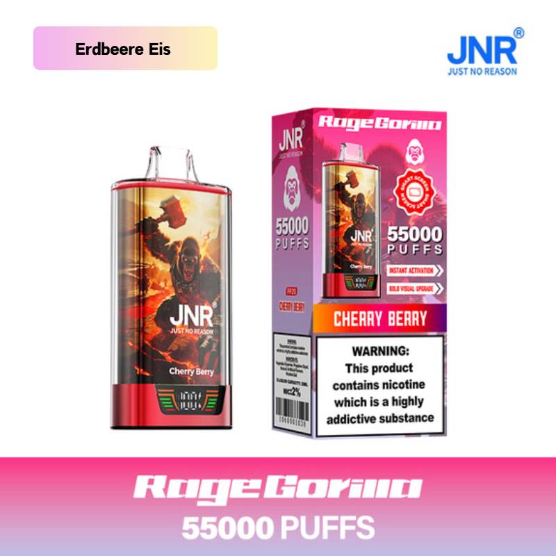 🔥 JNR Rage Gorilla 55K Hochleistungs Einweg-E-Zigarette