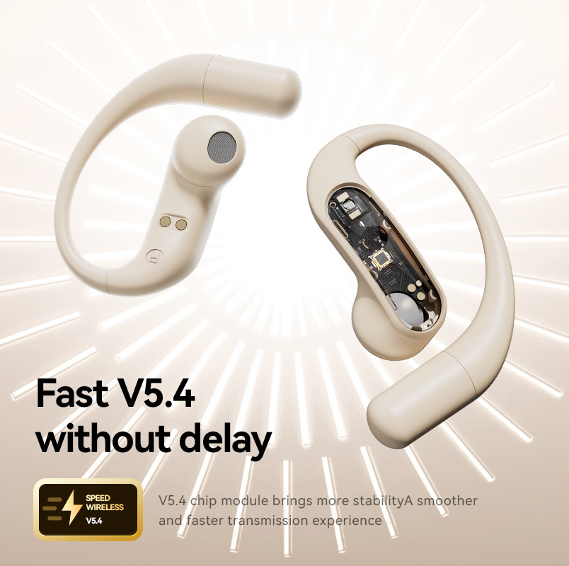 Fast V5.4 Wireless Earphones with HD Sound, Touch Control, Noise Reduction & Multi-device Compatibility