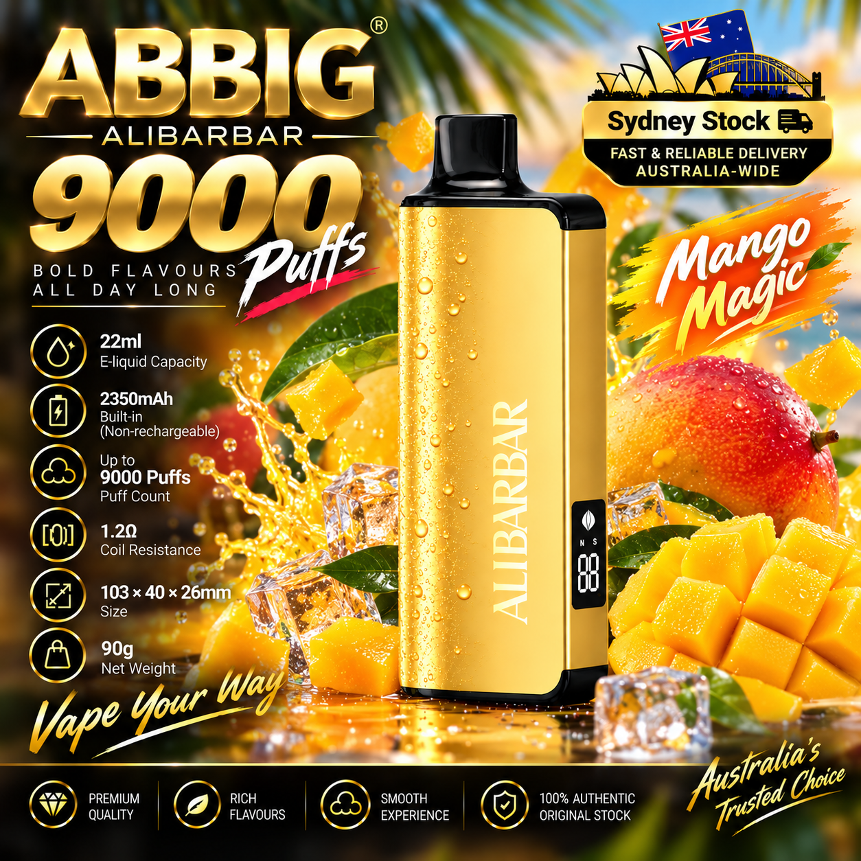 🎉Alibarbar INGOT 9000  ( Sydney Stock 🚚 )