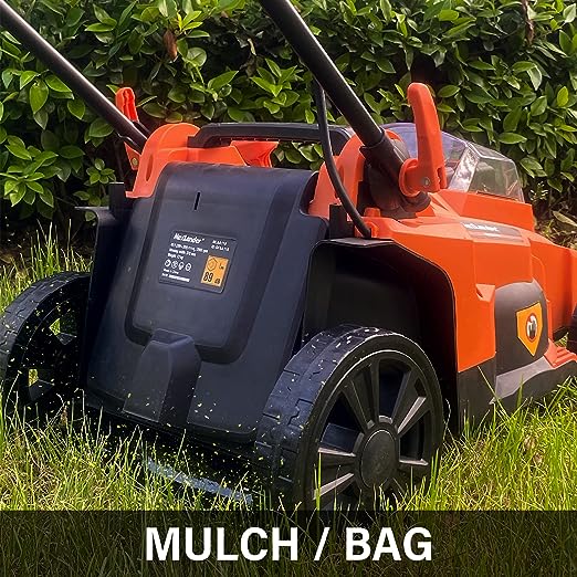 Maxlander 40V Lawn Mowers, 15'' Electric Lawn Mower Cordless (2-in-1), 2 PCS 4.0Ah Batteries and Charger Included