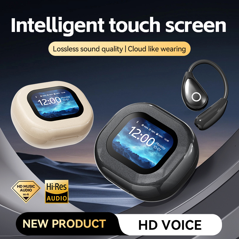 Wireless V5.4 Touch Screen Earbuds – Noise Reduction, HD Audio & Open Comfort Fit