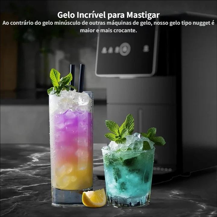 Máquina de gelo com pepita de bancada Kismile