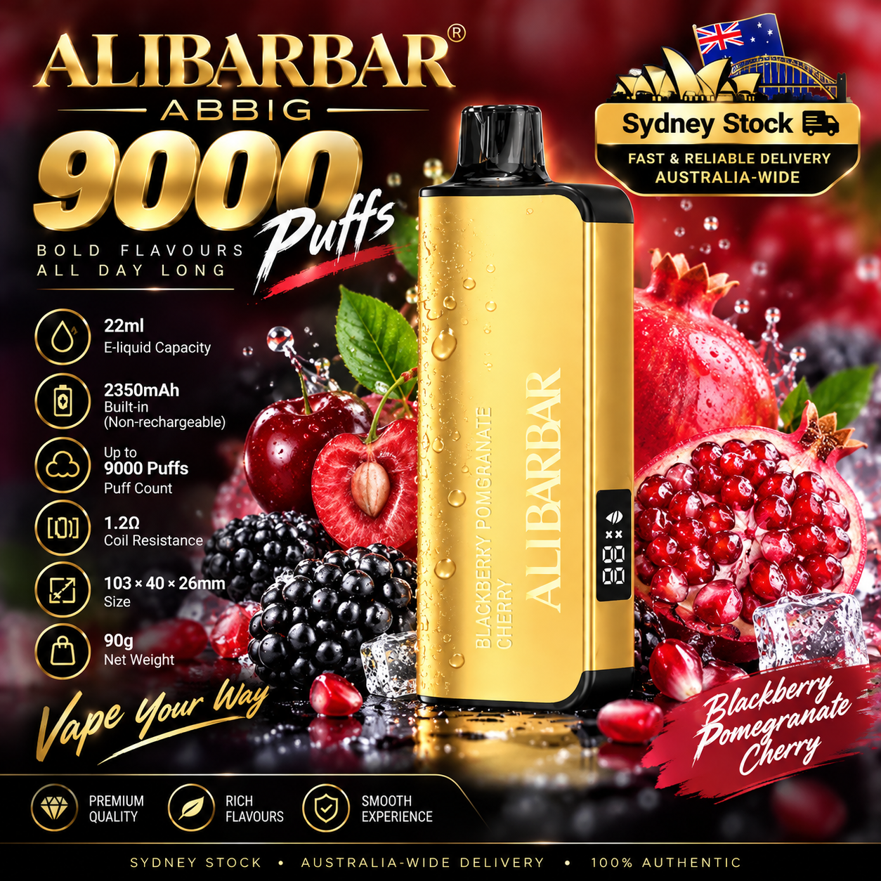 🎉Alibarbar INGOT 9000  ( Sydney Stock 🚚 )