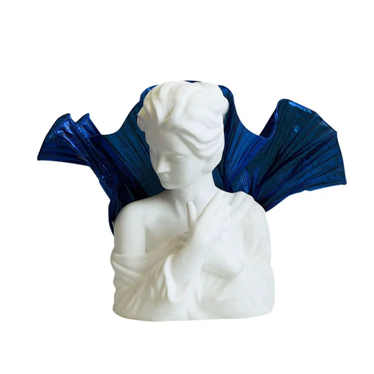 Ocean-Themed Resin Sculpture 12''H | RAL 5012 Blue & EN71 Certified