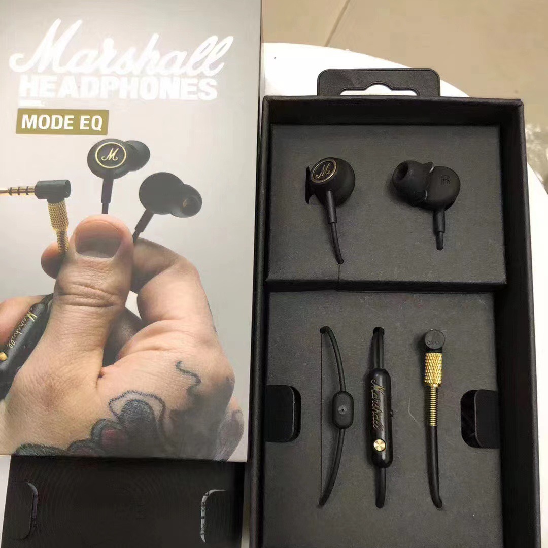 Marshall Mode EQ Wired In-Ear Earphones | Hi-Fi Sound, Rock Bass, UK Design