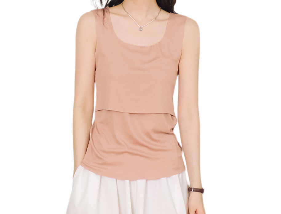Summer Maternity Nursing Tank Top – Postpartum Camisole for Breastfeeding