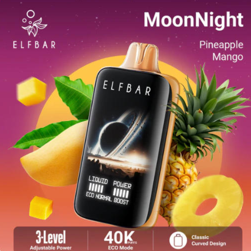 🌙 ELFBAR Moon Night 40K – 40.000 Züge Einweg E-Zigarette für intensiven Nachtgenuss