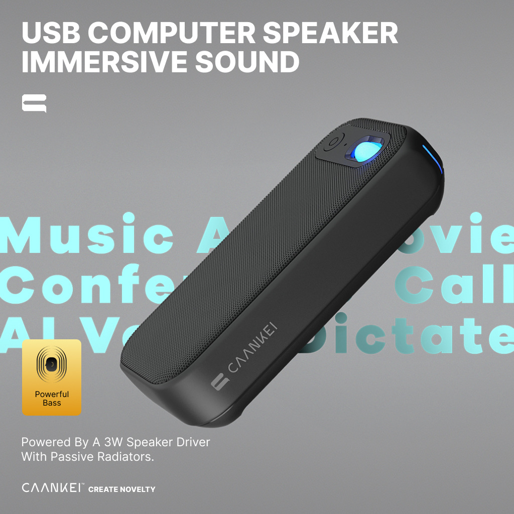 USB Computer Speaker: Immersive Sound, AI Voice Integration, and Low-Latency Calls