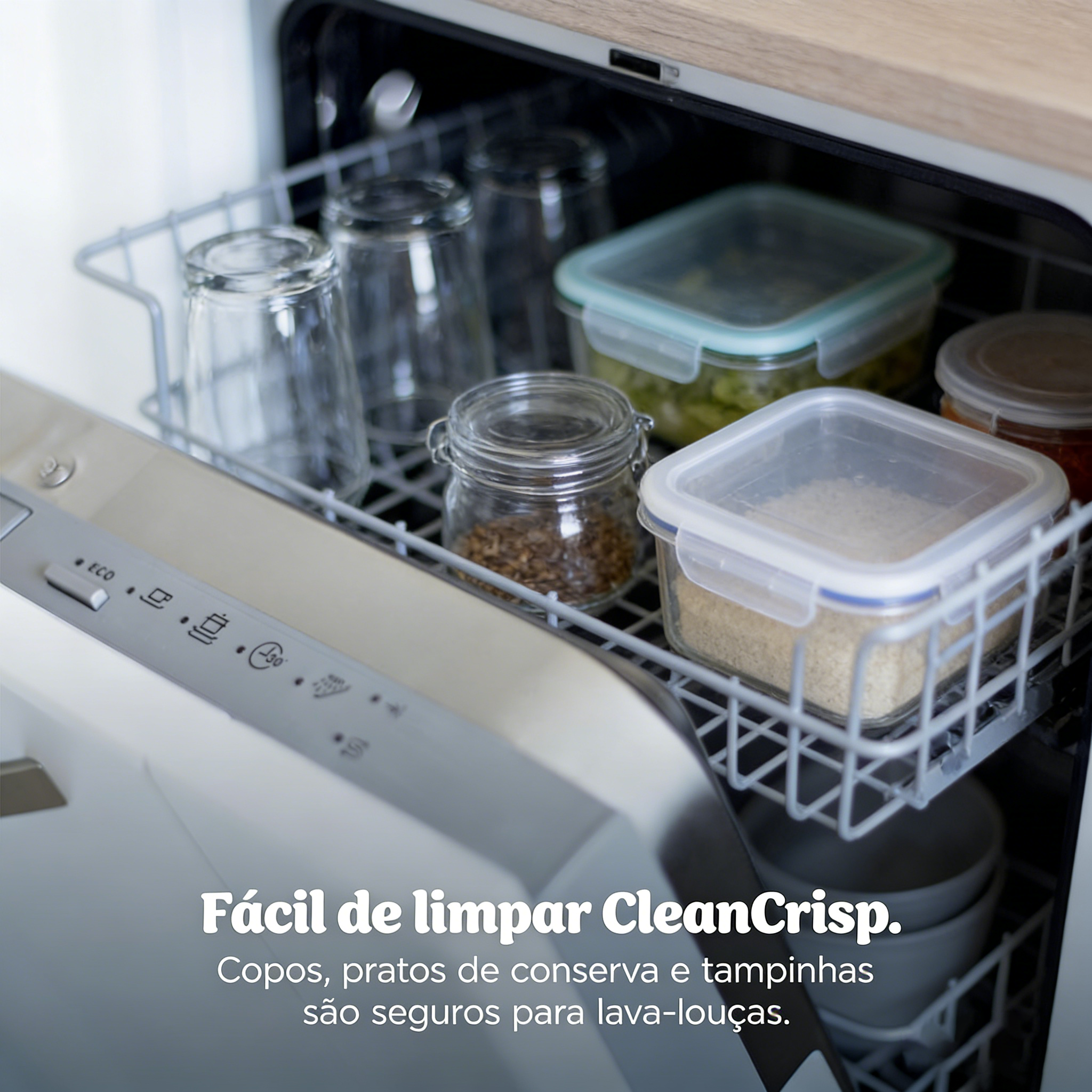 Fritadeira Elétrica Ninja Crispi Pro 6 em 1 com Vidro | 232 °C, Atóxica, Recipientes e Tampas de 6 e 2,5 litros