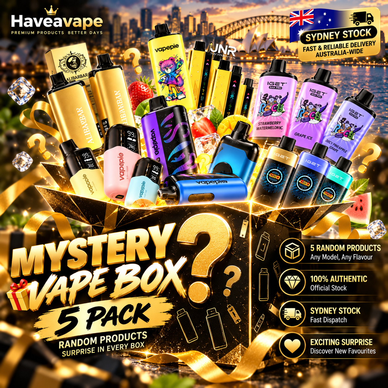 🎁🇦🇺 Mystery Parcel – 3-Pack / 5-Pack Bundle 🎲 | Random Products 💛 | Sydney Stock 📦 | Surprise Selection ✨