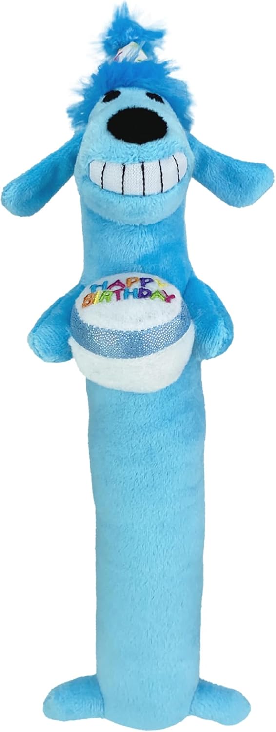 Multipet Original Loofa Dog Plush Toy - Squeaky Toy for All Dogs - Extra Soft Plush - Stuffed Animal Dog Toys for Playing