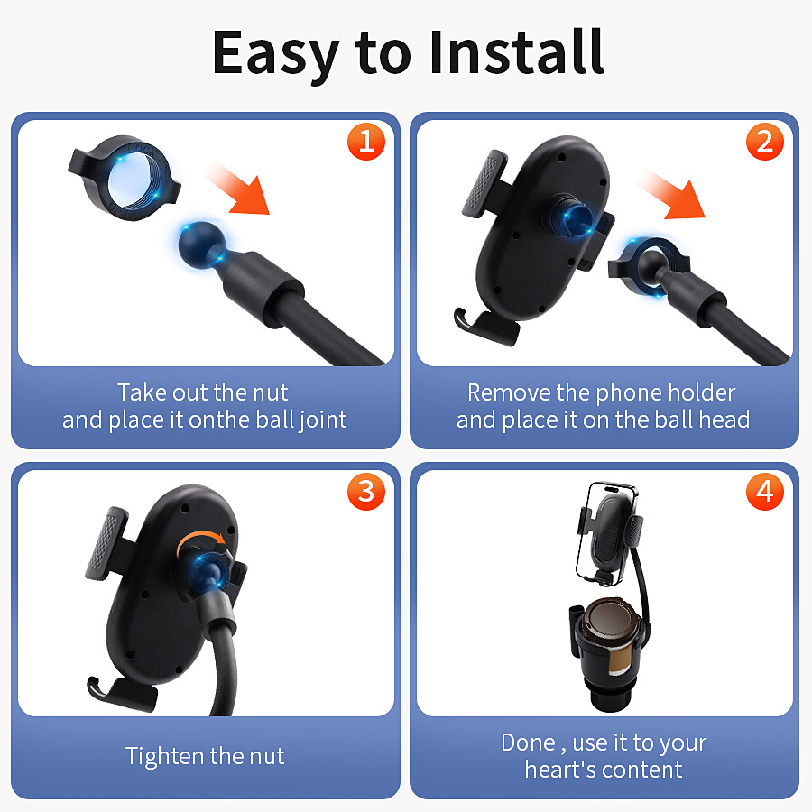 Car Cup Holder Expander for Car Adapter Adjustable Multifunctional Dual Cup Holder with Phone Holder Aromatherapy Organizer