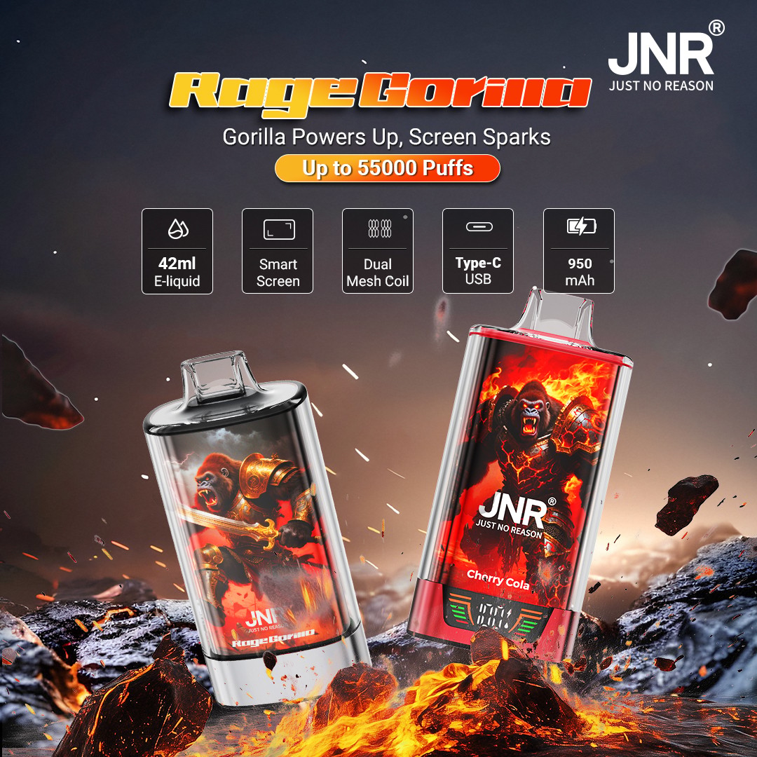 🔥 JNR Rage Gorilla 55K Hochleistungs Einweg-E-Zigarette