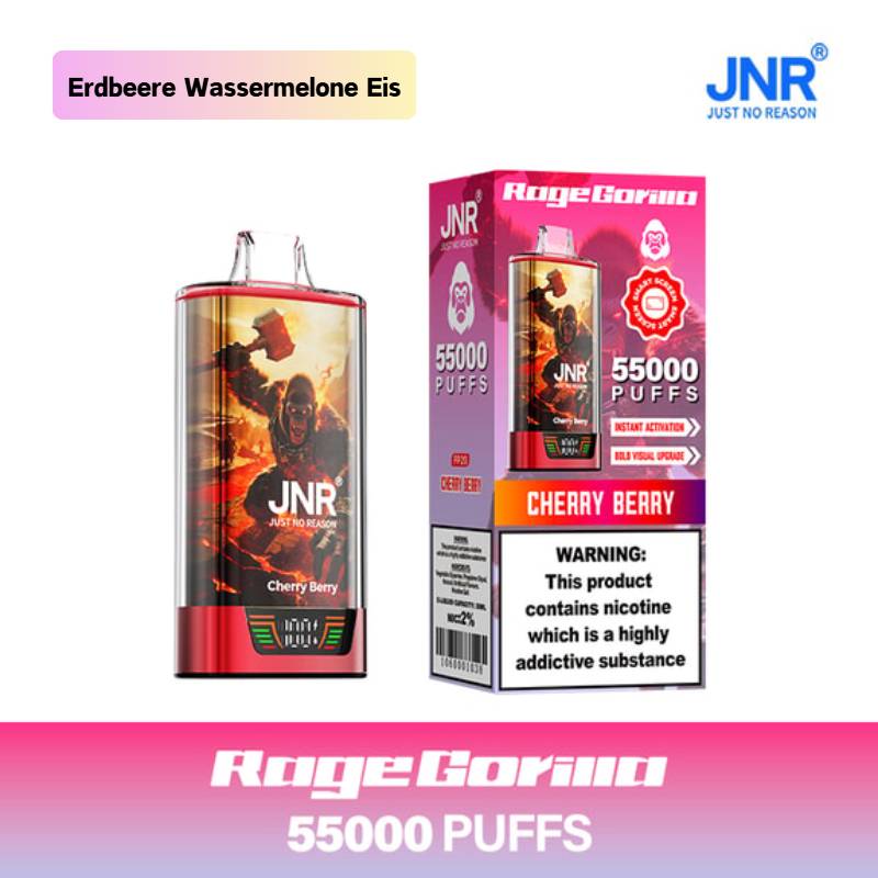 🔥 JNR Rage Gorilla 55K Hochleistungs Einweg-E-Zigarette