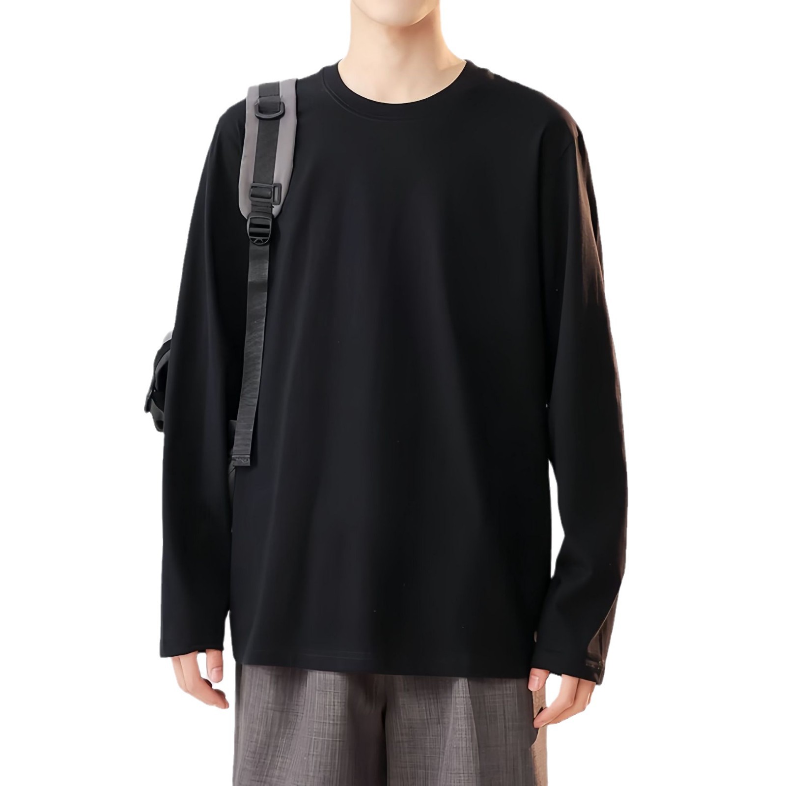 Men’s Raglan Sleeve Cotton Sweatshirt – 260 GSM Heavyweight Crew Neck Base Layer