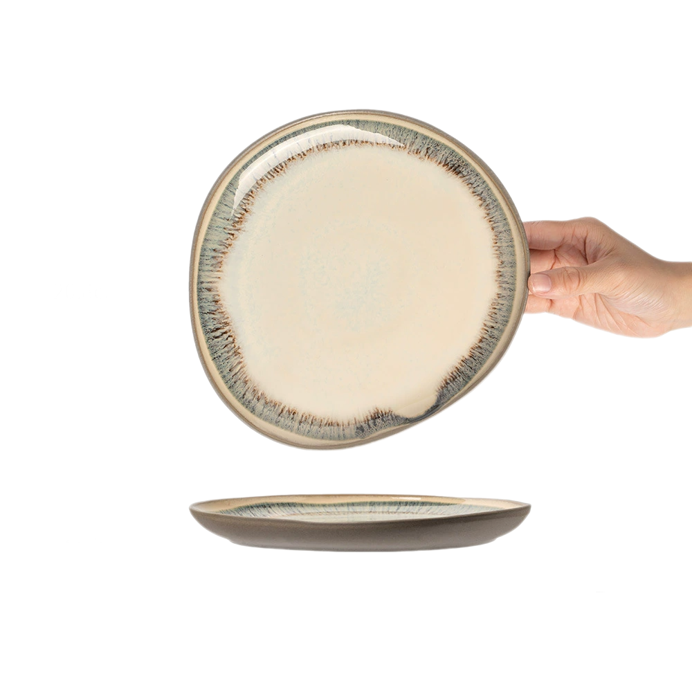 Textured Glaze Ceramic Plates – Microwave & Dishwasher Safe