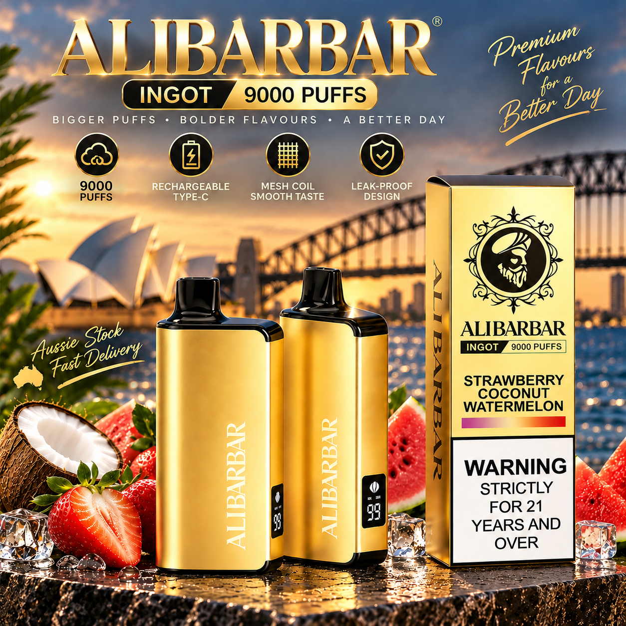 🎉Alibarbar INGOT 9000  ( Sydney Stock 🚚 )