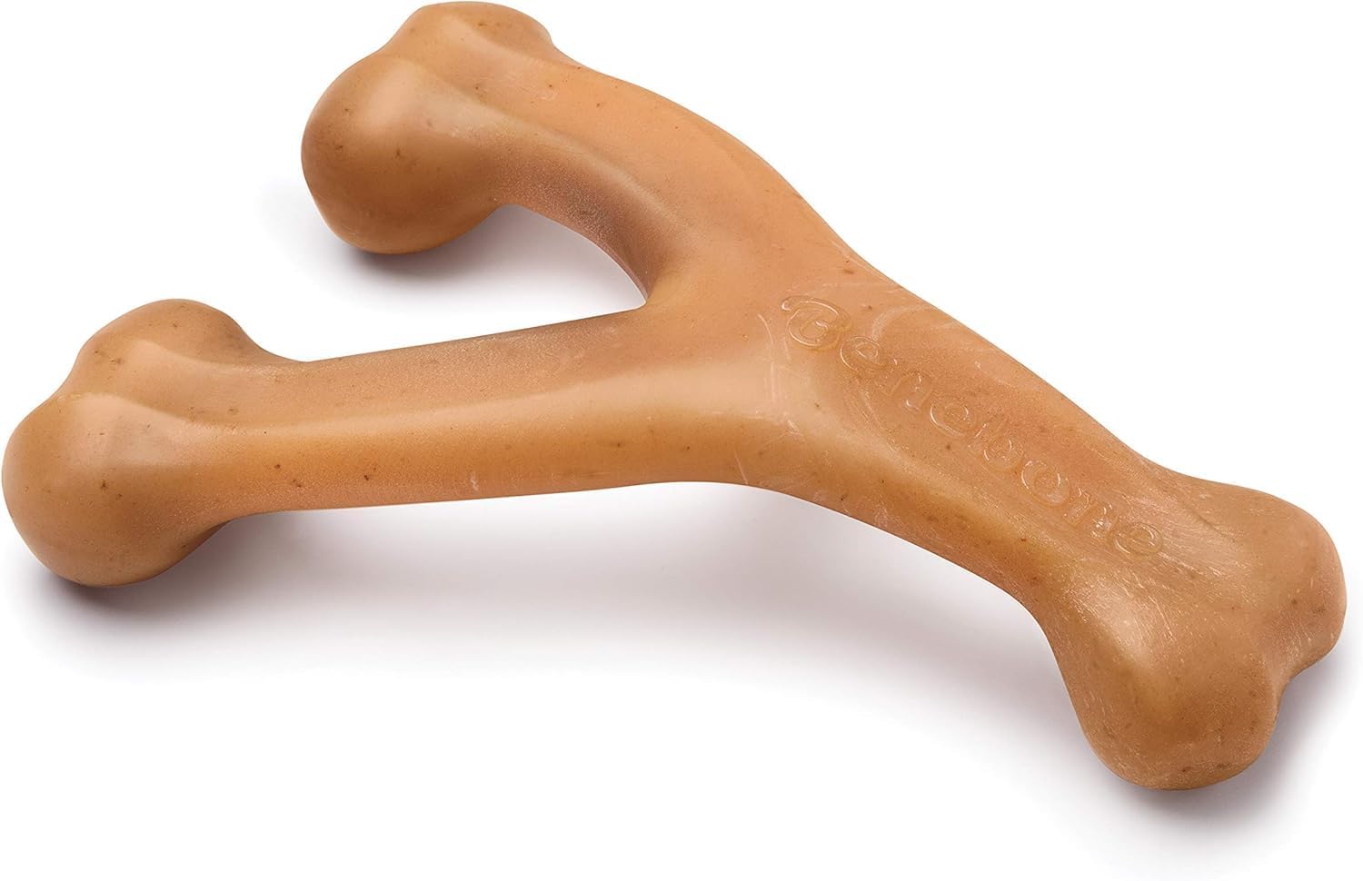 Benebone Wishbone Durable Dog Chew Toy for Aggressive Chewers, Made in USA, Large, Real Bacon Flavor