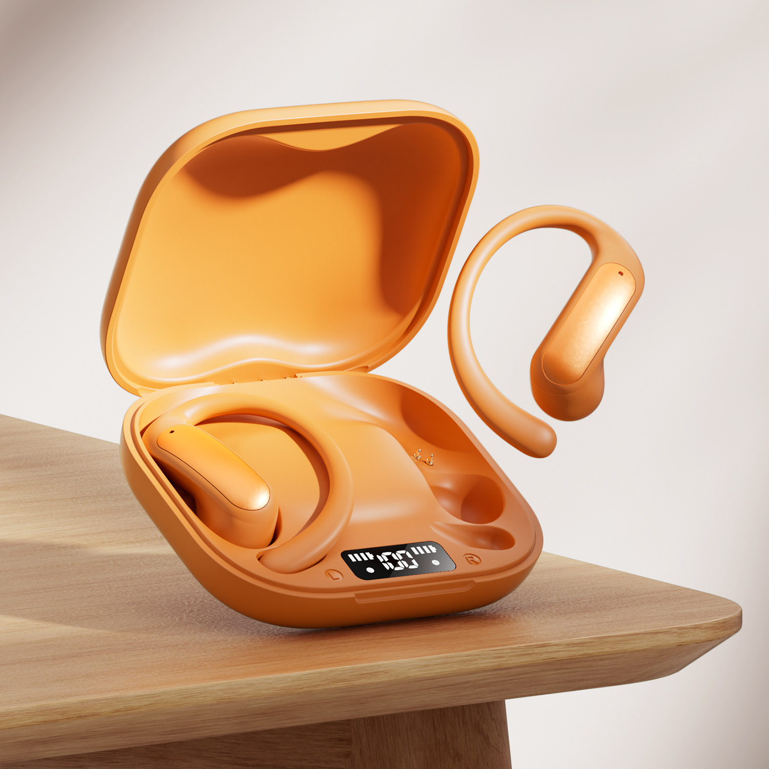 Open-Ear Wireless 5.4 Earphones with HD Sound, Touch Control, Noise Reduction & Long Battery Life