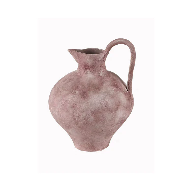 Morandi Glazed Ceramic Vase 8''H | ASTM C242 & RAL 7030 Certified