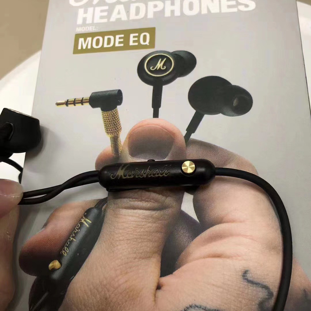 Marshall Mode EQ Wired In-Ear Earphones | Hi-Fi Sound, Rock Bass, UK Design