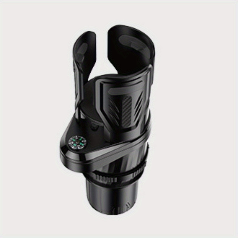 Car Cup Holder Expander Dock, 360° Adjustable Noise-Free Cup Holder Expansion, Compatible for One Existing Cup Holder, Upgrade to Two Holders, Fits Cups & Bowls, Vehicle Interior Accessory, No Drilling Required, with Compass