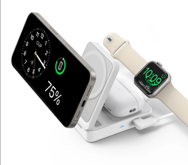 Wireless Charging Station (Foldable 3-in-1)
