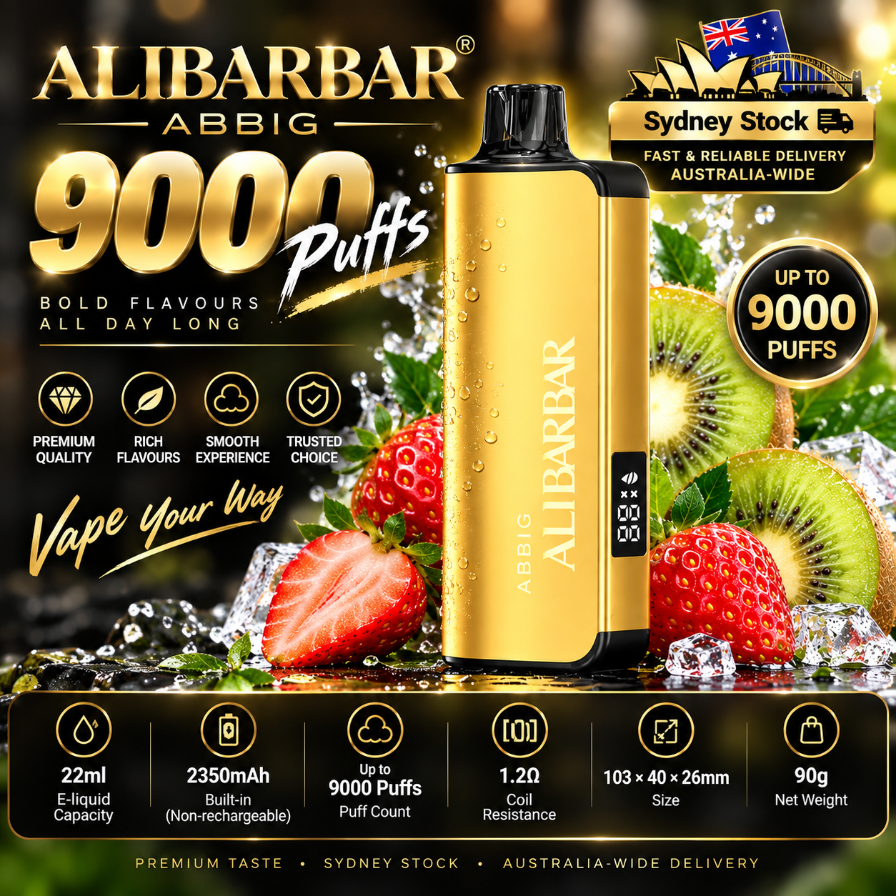🎉Alibarbar INGOT 9000  ( Sydney Stock 🚚 )