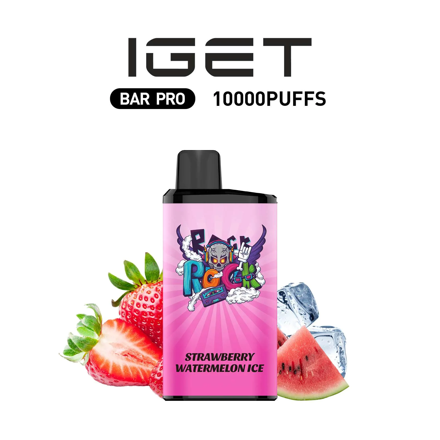 🔥IGET BAR PRO 10,000 Puffs Strawberry watermelon ice| Sydney Stock 🇦🇺