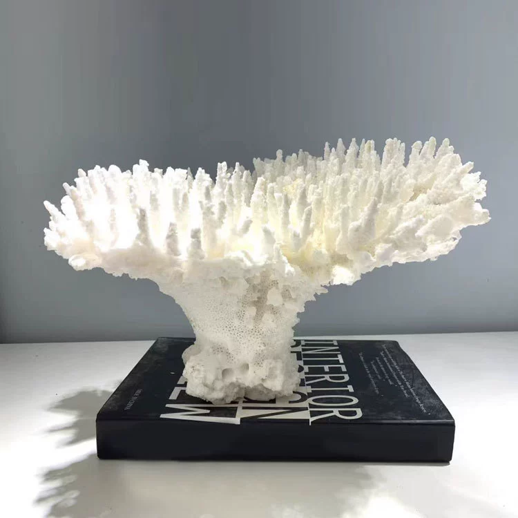 Laser-Cut Stainless Steel Coral Sculpture 18''H | ASTM A240 & RAL 6027 Certified