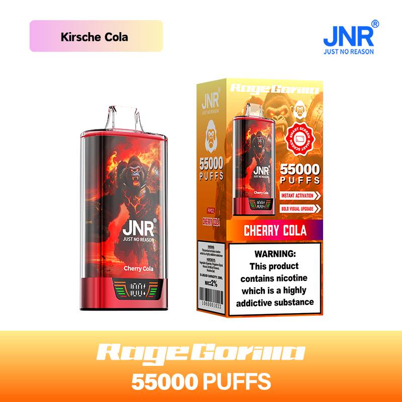 🔥 JNR Rage Gorilla 55K Hochleistungs Einweg-E-Zigarette