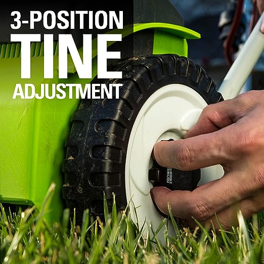 Greenworks 10 Amp 14” Corded Electric Dethatcher (Stainless Steel Tines)