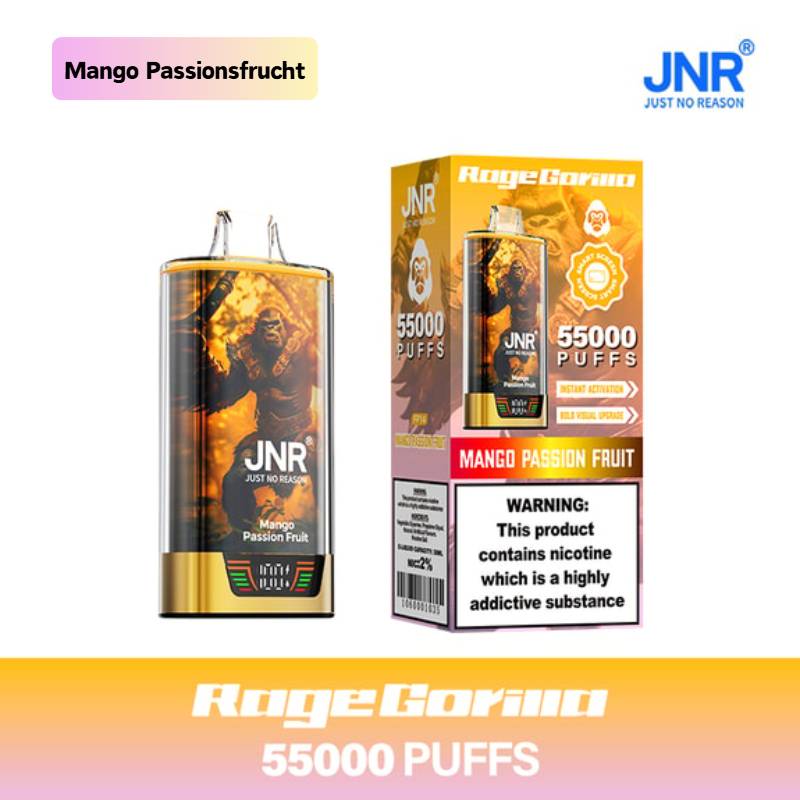 🔥 JNR Rage Gorilla 55K Hochleistungs Einweg-E-Zigarette