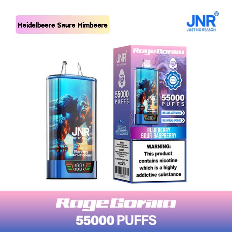 🔥 JNR Rage Gorilla 55K Hochleistungs Einweg-E-Zigarette