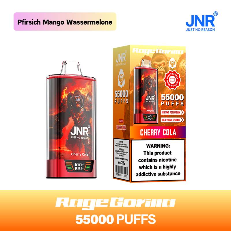 🔥 JNR Rage Gorilla 55K Hochleistungs Einweg-E-Zigarette