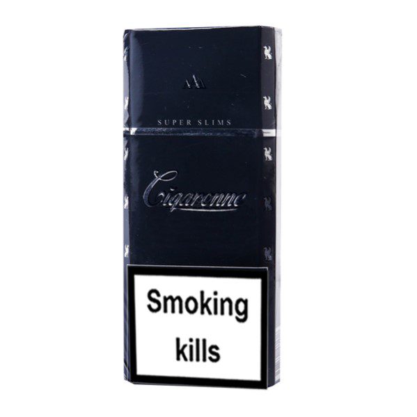 Cigaronne Black Super Slim Cigarette