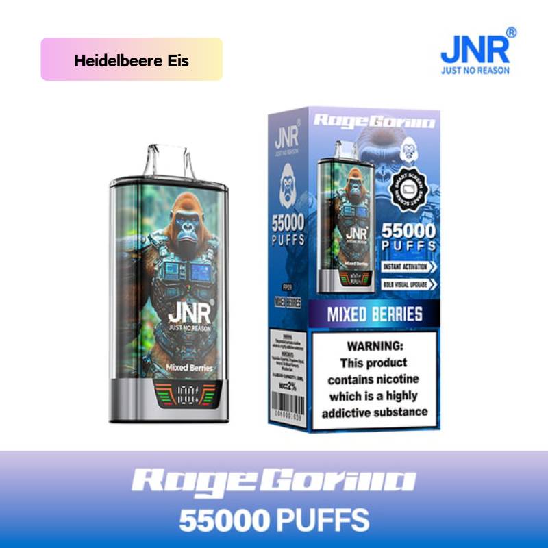 🔥 JNR Rage Gorilla 55K Hochleistungs Einweg-E-Zigarette