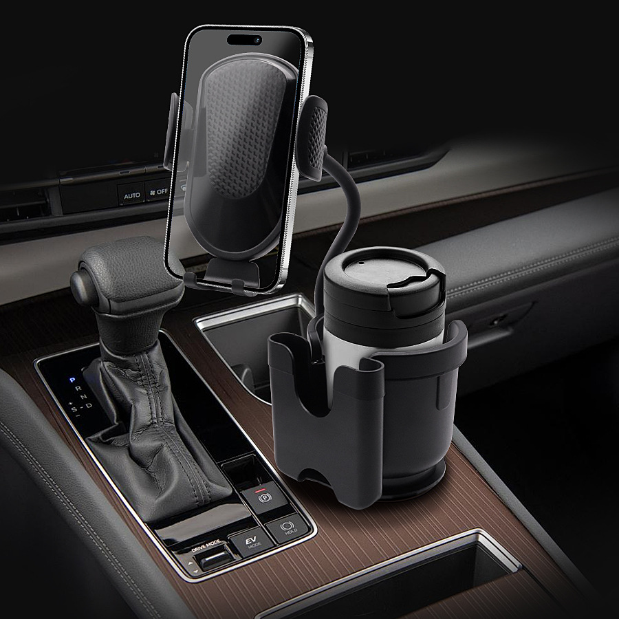 Car Cup Holder Expander for Car Adapter Adjustable Multifunctional Dual Cup Holder with Phone Holder Aromatherapy Organizer