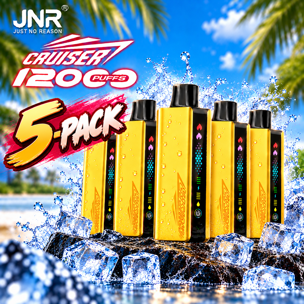✨ JNR Cruiser 12000 Puffs – 💛 | 📦 Australian Local Stock · 🚚 Fast Dispatch
