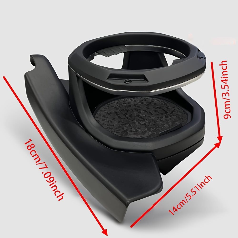 Car Cup Holder for Jeep Wrangler JL/JT Gladiator 2018-2025, Door Mount Water Bottle Holder, Interior Storage Organizer for Drinks, Black